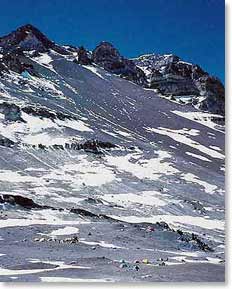 Nido de Condores camp on Aconcagua