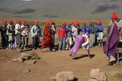 A dance scene in the BBBS production