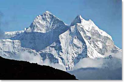 View of Mtn Kantega 6799 meters from Lobuche