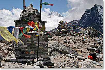 Memorial for fallen Climbers and Sherpas