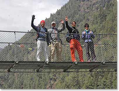 One of many cable bridge crossings