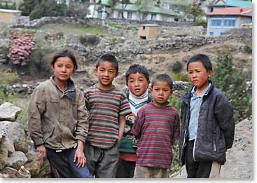 Sherpa boys in Thame