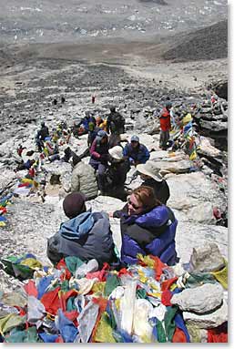 Photo taken from the summit of Kala Patar looking down