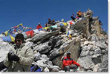 The summit of Kala Patar