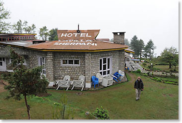 Dennis at our lodge in Lukla