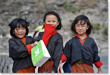 Adorable Bhutan girls