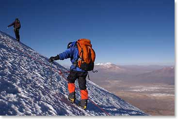 View on route to Sajama Summit