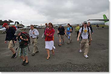 The Huffines family teams first full day in Africa was a long and exciting one.