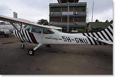 We were struck by the number of intriguing small planes that we saw at both Wilson and Arusha airport.