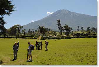 We stopped in a community area with a school, medical clinic and church for lunch... it seemed groomed like a golf course!