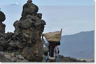 Our porters are a big  part of our climb