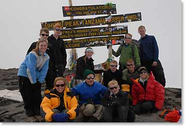 The entire Huffines family did a wonderful job climbing to the summit. 