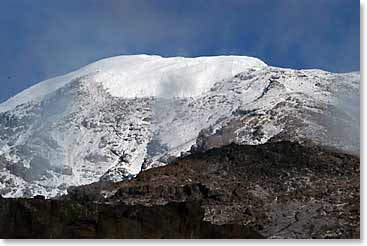 Glorious view of the glacier, Kibo