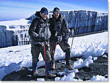 Glacier views at summit