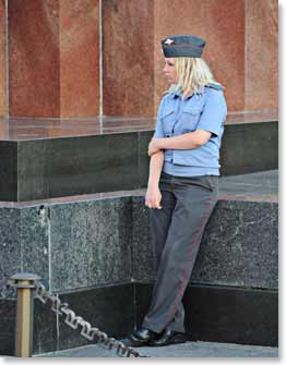 Guard at Lenin Mausoleum