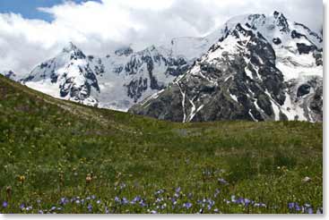 Wonderful scenic views while in the Caucasus Mountains