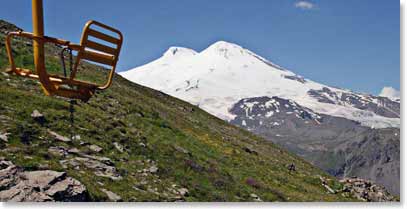 Group travels by chairlift to gain elevation