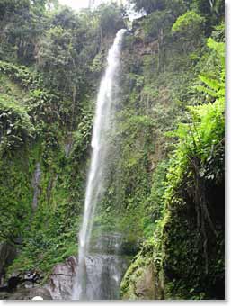 Amazing waterfall on Mt. Meru