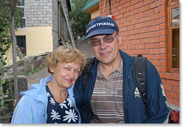 Our BAI Guide Vladimir’s colleague from the University in Kiev, also named Vladimir, and his wife met us for the barbeque and shared stories of their life in Kiev
