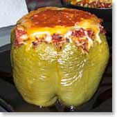Stuffed green peppers