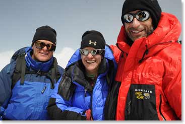 John, Kate and Michael on the summit!