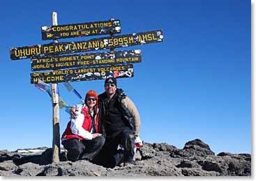 Achieving our goal, top of Africa!