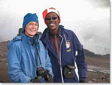 Linda and BAI guide, Frank