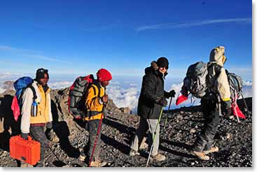 We all feel strong and are ready to set out for the summit