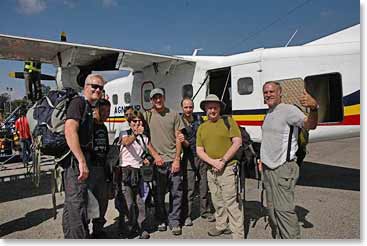 Our group finally lands in Lukla