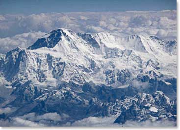 Cho Oyu from the air