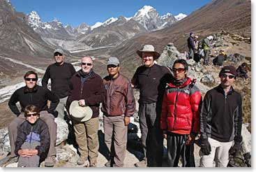 The entire team gets together for a group shot with their BAI guides