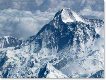 Wonderful view of Makalu from the air<