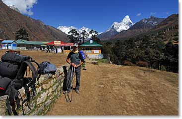 Jerome at Tangboche on the 20th