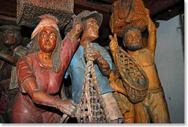 Traditional wood carvings