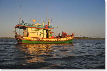 The local fishermen always have colorful, intriguing boats