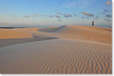 There is a feeling of endless skies and sand