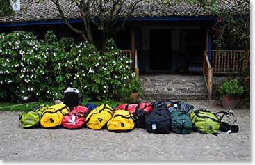 The team arrived at the Hacienda Cusin, which will be their home for the next three nights