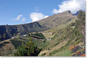 Views from the beginning of the trail on Imbabura