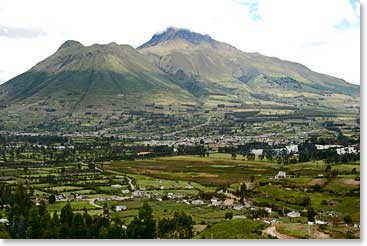 Fantasitc view of Imbabura. Imbabura is an inactive stratovolcano. It has not erupted for at least 14,000 years