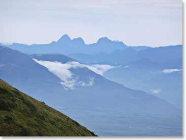 A view of the Columbian border from Imbabura