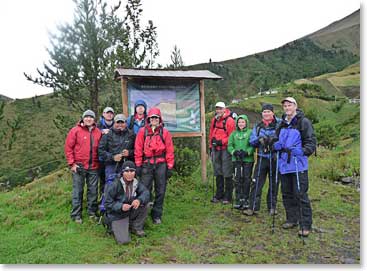 Team photo before the team sets off for the trek