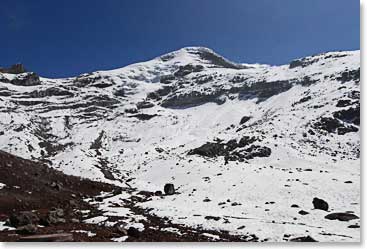 Just below the summit of Chimborazo