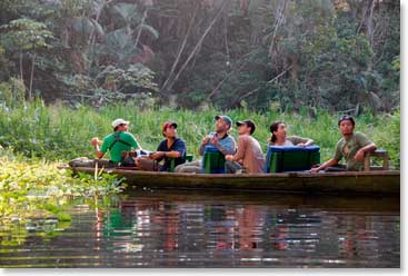 Along our way we pass another group viewing the magnificent wildlife along the shores