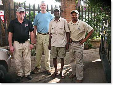 Richard and Dwight arrived in Arusha and are welcomed by the BAI staff