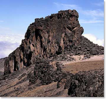 The team’s goal today will be Lava Tower Camp. In this photo we get a full view of Lava Tower