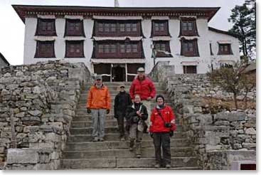 On the way to Pangboche we visited the world famous Tangboche Monastery