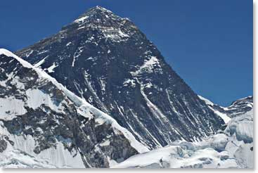 The summit of Everest from Kala Pattar