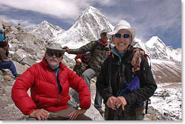 Jim and Janet, just outside Gorak Shep, the final outpost before Everest Base Camp