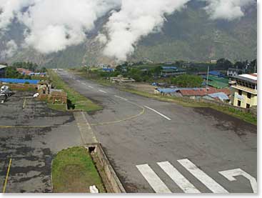 The airstrip at Lukla
