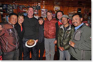 The staff baked a farewell cake for Steve; Steve we will miss you